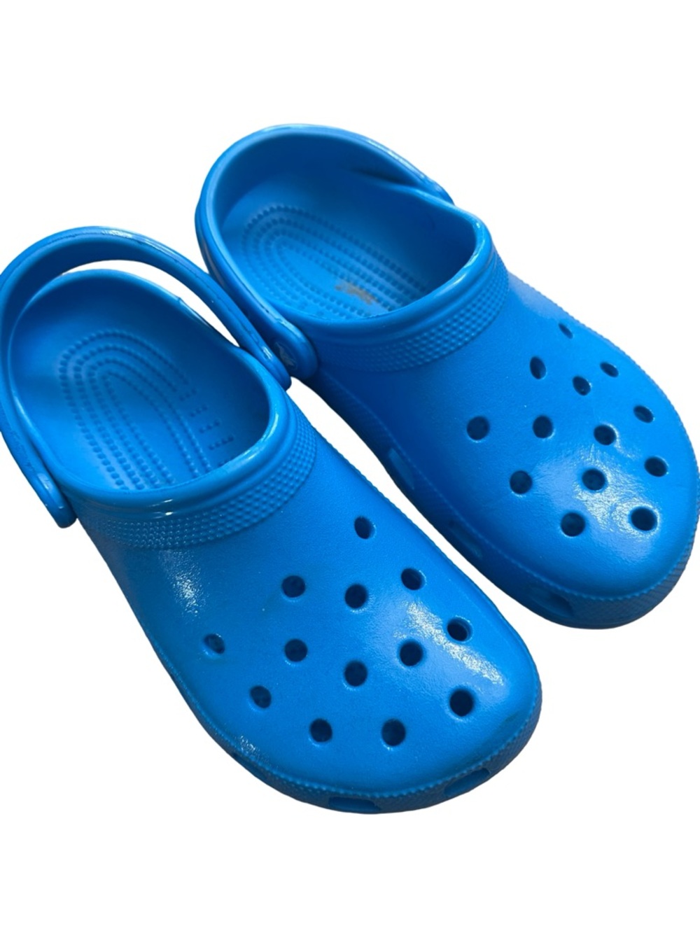 Like New Crocs Neon Blue M6 W8